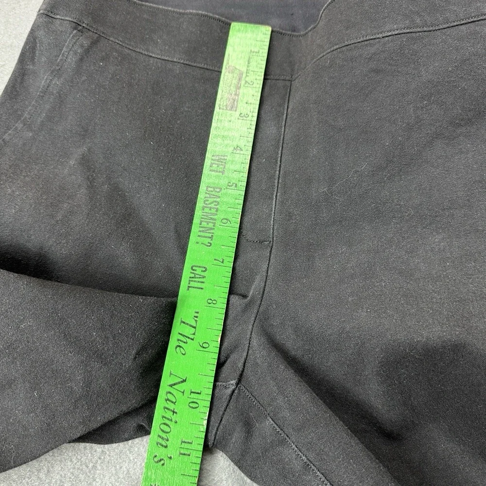 Spanx Jeans Womens Small (29x22.5) Black High Rise Pull On Cropped‎ Flare